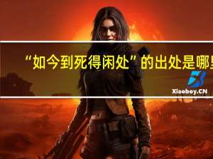 “如今到死得闲处”的出处是哪里