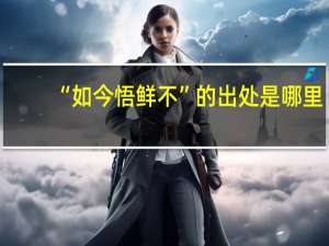 “如今悟鲜不”的出处是哪里