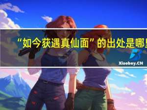 “如今获遇真仙面”的出处是哪里
