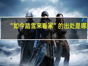 “如今踏雪来看冢”的出处是哪里