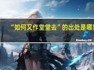 “如何又作堂堂去”的出处是哪里