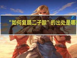 “如何复蹑二子踪”的出处是哪里