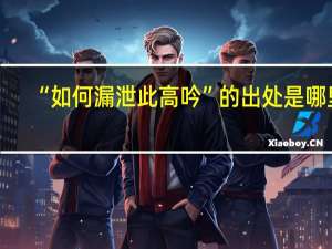 “如何漏泄此高吟”的出处是哪里