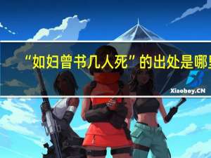 “如妇曾书几人死”的出处是哪里