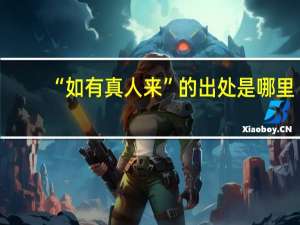 “如有真人来”的出处是哪里