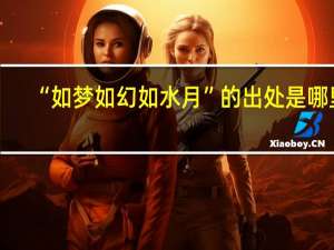 “如梦如幻如水月”的出处是哪里
