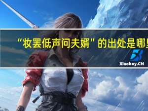 “妆罢低声问夫婿”的出处是哪里