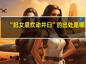 “妇女晨炊动井臼”的出处是哪里