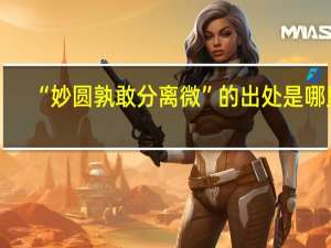 “妙圆孰敢分离微”的出处是哪里