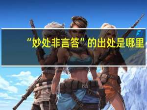 “妙处非言答”的出处是哪里