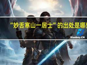 “妙舌寒山一居士”的出处是哪里