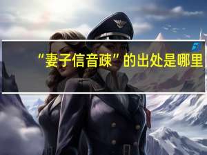 “妻子信音疎”的出处是哪里