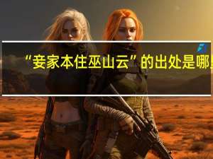 “妾家本住巫山云”的出处是哪里