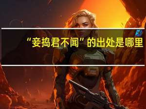 “妾捣君不闻”的出处是哪里