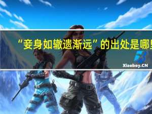 “妾身如辙遗渐远”的出处是哪里