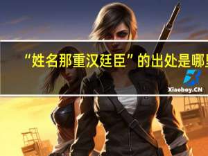 “姓名那重汉廷臣”的出处是哪里