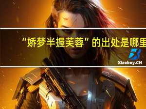 “娇梦半握芙蓉”的出处是哪里