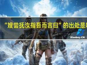 “嫂尝抚汝指吾而言曰”的出处是哪里