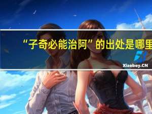 “子奇必能治阿”的出处是哪里