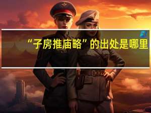 “子房推庙略”的出处是哪里