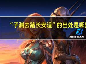 “子渊去踏长安道”的出处是哪里