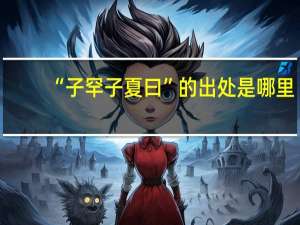 “子罕子夏曰”的出处是哪里