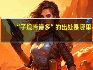 “子规啼谩多”的出处是哪里