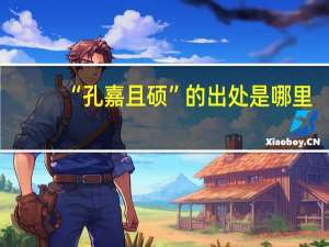 “孔嘉且硕”的出处是哪里