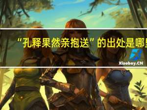 “孔释果然亲抱送”的出处是哪里