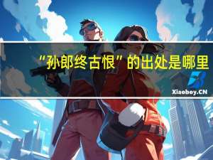 “孙郎终古恨”的出处是哪里