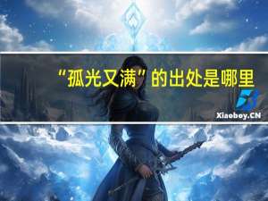 “孤光又满”的出处是哪里