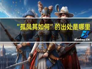 “孤凤其如何”的出处是哪里