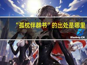 “孤枕伴群书”的出处是哪里