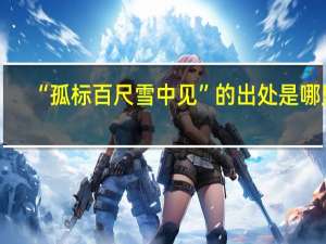 “孤标百尺雪中见”的出处是哪里