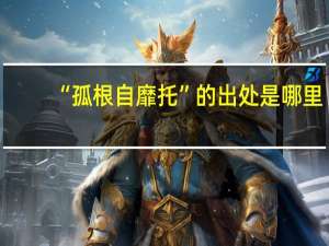 “孤根自靡托”的出处是哪里