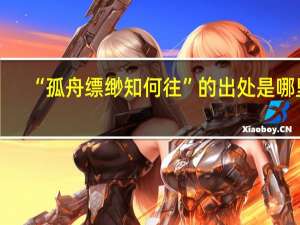 “孤舟缥缈知何往”的出处是哪里