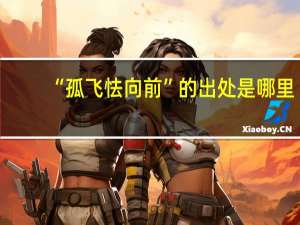 “孤飞怯向前”的出处是哪里