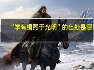 “学有缉熙于光明”的出处是哪里