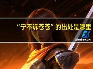 “宁不诉苍苍”的出处是哪里