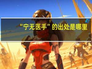 “宁无医手”的出处是哪里
