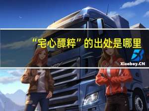 “宅心醰粹”的出处是哪里