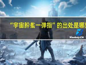 “宇宙肸蚃一弹指”的出处是哪里