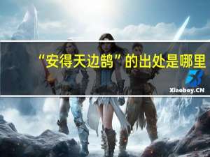 “安得天边鹄”的出处是哪里