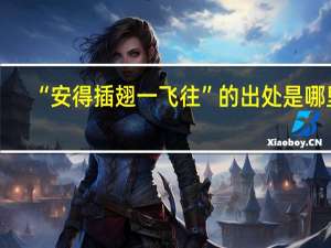 “安得插翅一飞往”的出处是哪里