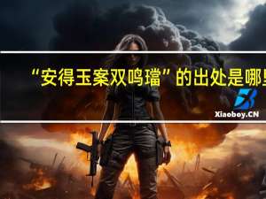 “安得玉案双鸣璫”的出处是哪里