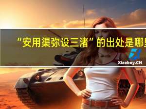 “安用渠弥设三渚”的出处是哪里