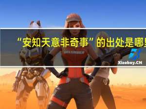“安知天意非奇事”的出处是哪里