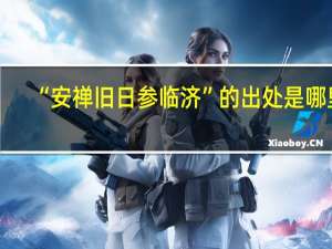 “安禅旧日参临济”的出处是哪里
