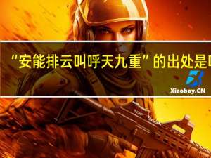 “安能排云叫呼天九重”的出处是哪里