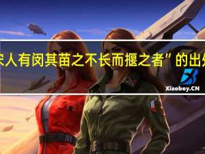 “宋人有闵其苗之不长而揠之者”的出处是哪里